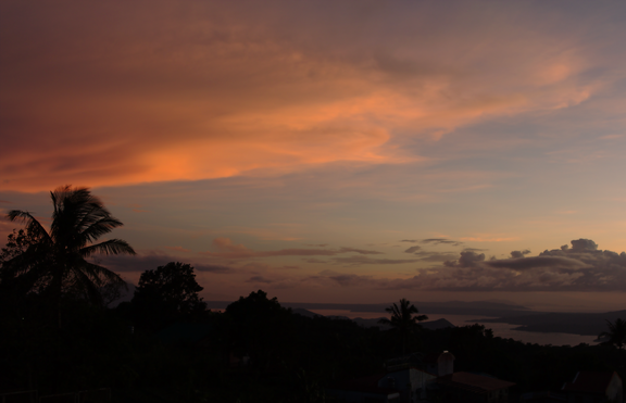 Sunset over Lake Taal