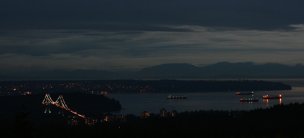 Lion's Gate Bridge and the Strait of Georgia