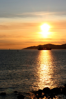 Sunset Over English Bay