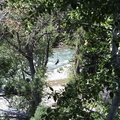 Mom crossing the river