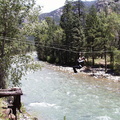 Mom crossing the river