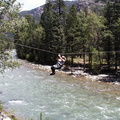 Roger crossing the river