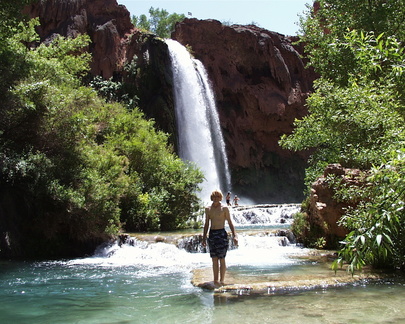 Havasu Falls and cousin Chris