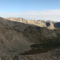 View westward from the saddle between Democrat and Cameron