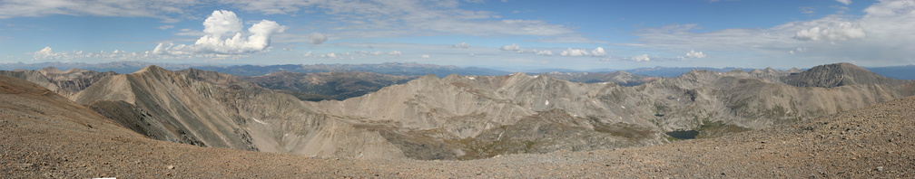 Approximatly 170 degree view westward from Cameron (Democrat is on the left)