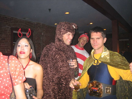 Angel, Teddy Bear (Andy), Waldo and Wrestler