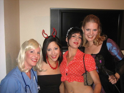 Izzie (Suzanne), Angel, Hotchick (Corie) and Princess
