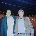 Frankenstein (Joe Wise) and a fisherman (Tom Feldkamp)