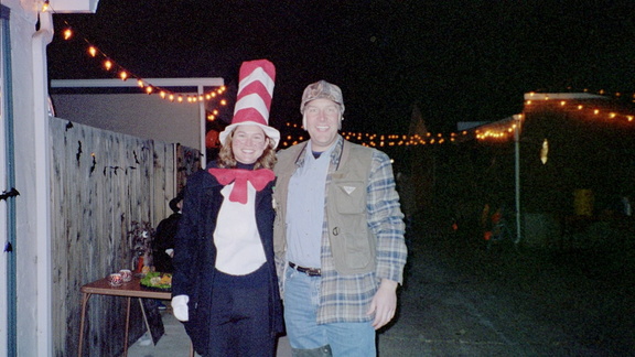 Cat in the Hat (Becky Wilson), and a fisherman (Tom Feldkamp)