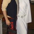 Han Solo (Jeffrey Mathias) and Princess Leia (Amy)