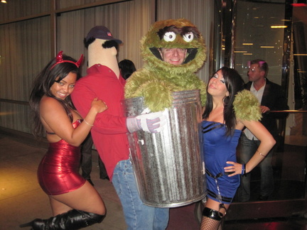 She Devil, Oscar the Grouch, and a Cop