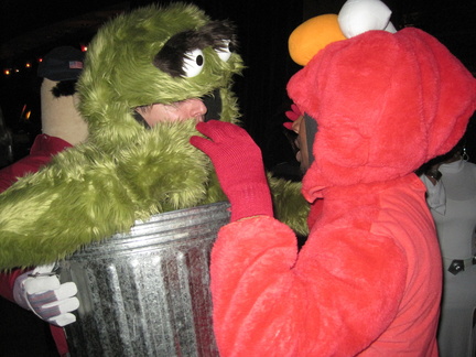 Oscar the Grouch and Elmo