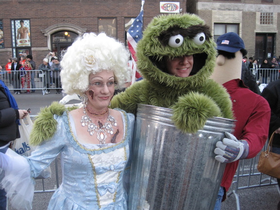 Zombie Marie Antoinette and Oscar the Grouch