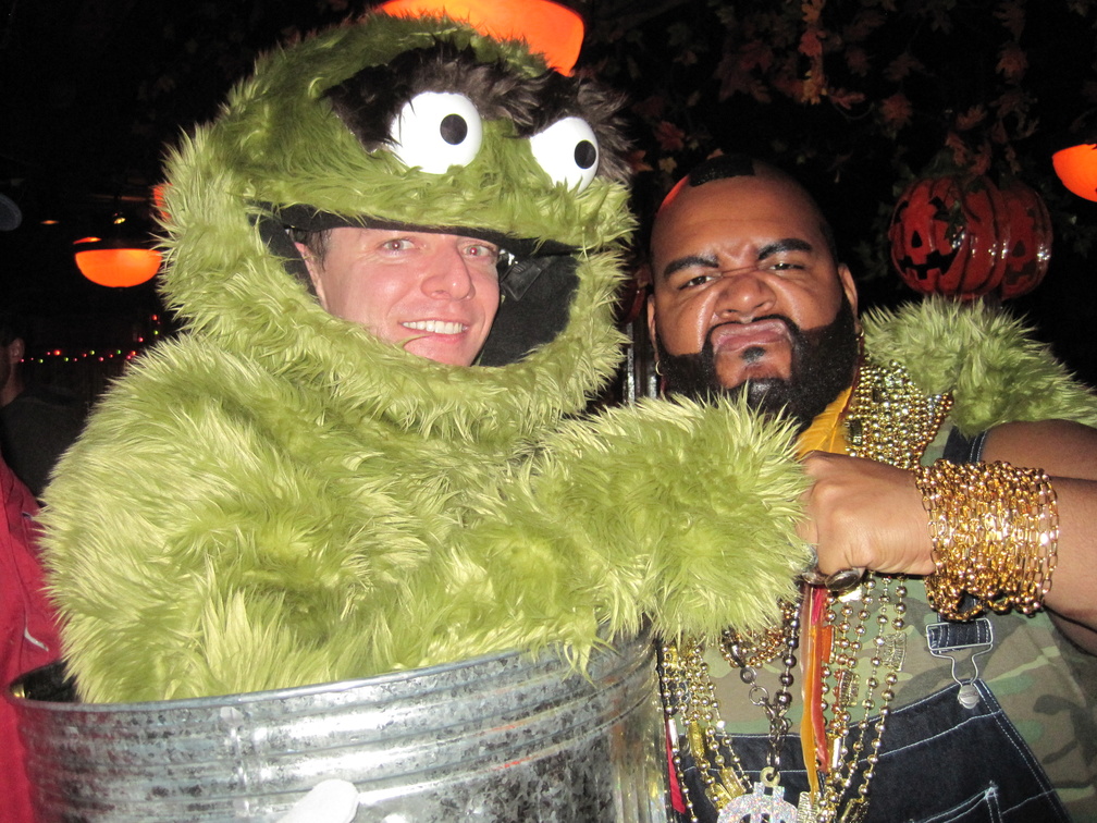 Oscar the Grouch and Mr. T.