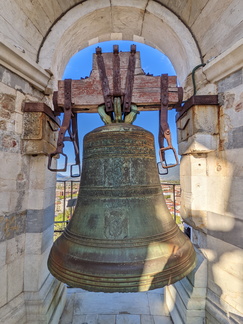 Bell at top of Leaning Tower of Pisa