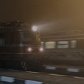 Train at night.