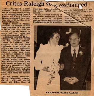 1979 wedding newspaper announcement739